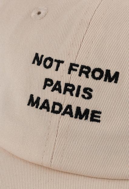 Drôle de Monsieur La Casquette Slogan Beige